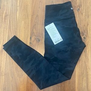 Lululemon Wunder Under high rise leggings 28” grey camo